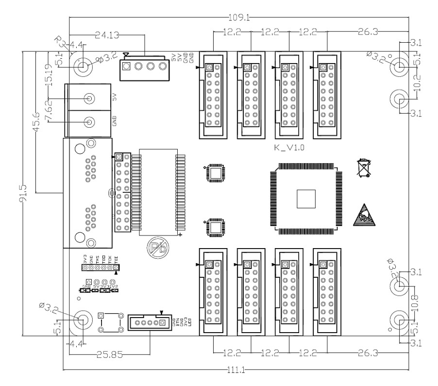 3. Bản vẽ kích thước thiết bị 1
