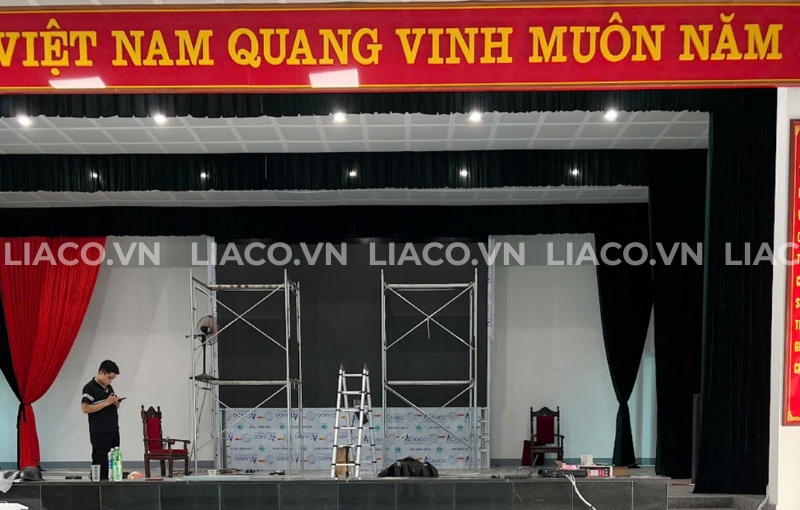 Lắp đặt màn hình LED P2.5 indoor 15.565m2 Chí Linh, HD 5