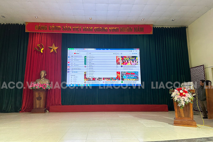 Thi công màn hình LED P3 trong nhà, Mỹ Đức, Hà Nội 2