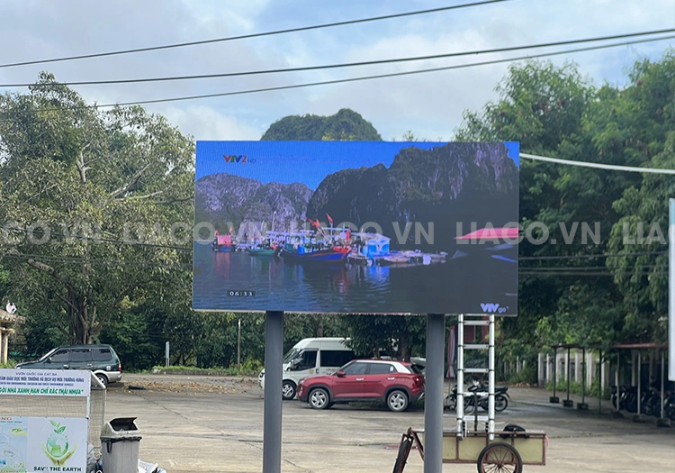 Thi công màn hình LED P5 ngoài trời tại Vườn Quốc gia Cát Bà
