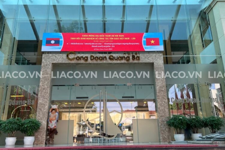 Dự án màn hình LED P5 outdoor 5.53m2 – Khách sạn Công Đoàn