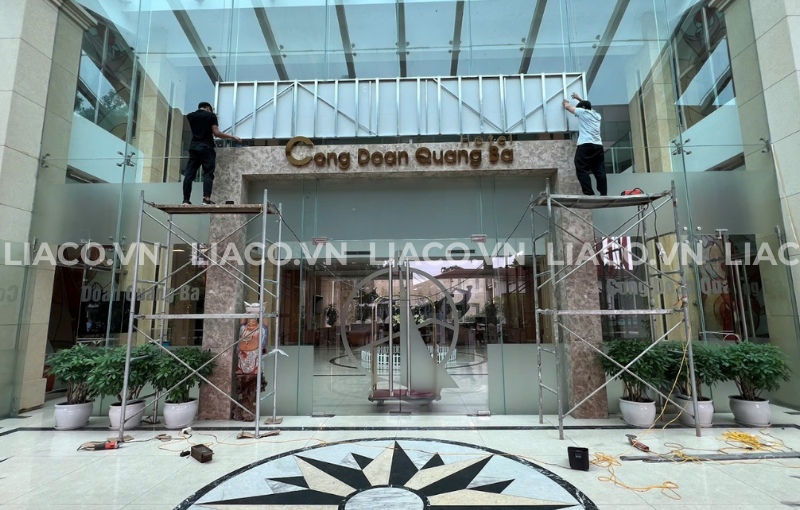 Dự án màn hình LED P5 outdoor 5.53m2 - Khách sạn Công Đoàn 1