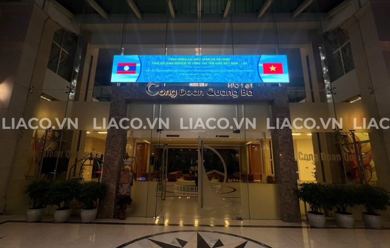 Dự án màn hình LED P5 outdoor 5.53m2 - Khách sạn Công Đoàn 4