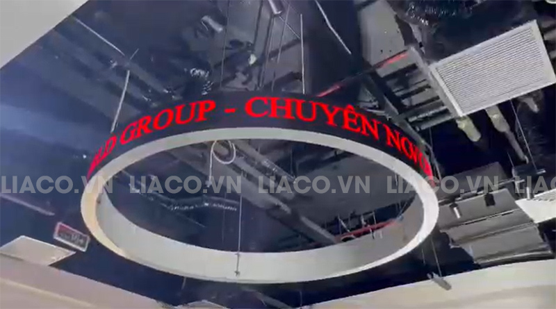 Thi công 5 màn hình LED trong nhà tại MIPEC Tây Sơn 7