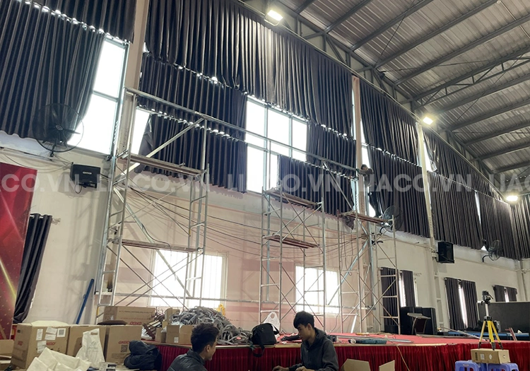 Thi công màn hình LED P4 ngoài trời tại Trung tâm Giáo dục Alpha 2