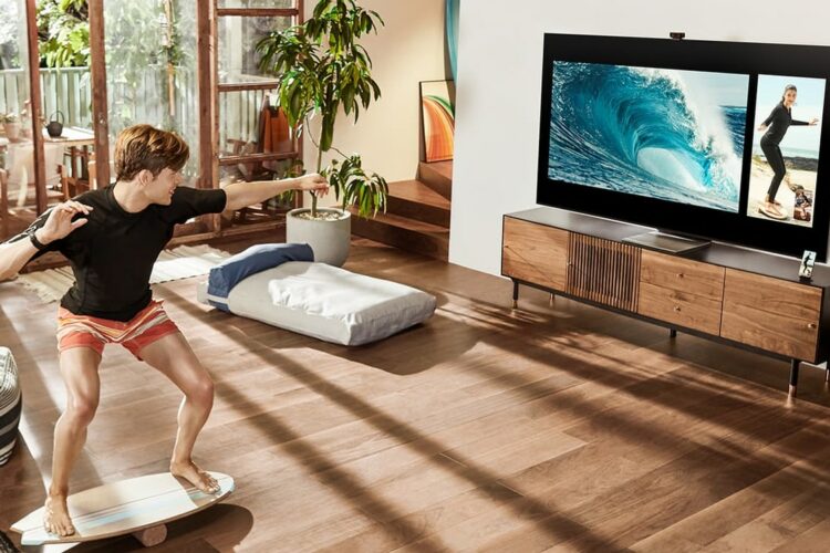 Có thể chia màn hình LCD thành nhiều khung hiển thị không?