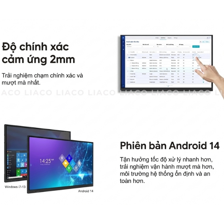 2. Công nghệ cảm ứng hồng ngoại 20 điểm chạm 1
